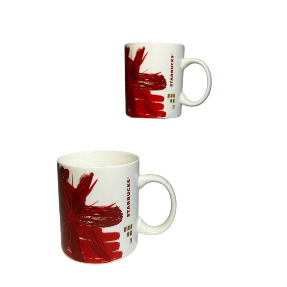 Starbucks‎ 12oz Mugs 2014 Red and Gold - Picture 3 of 4